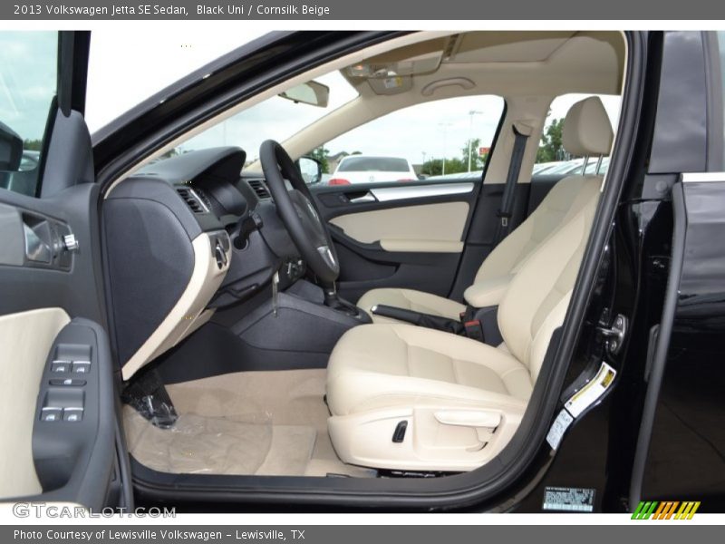 Black Uni / Cornsilk Beige 2013 Volkswagen Jetta SE Sedan