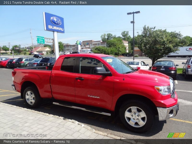 Radiant Red / Black 2011 Toyota Tundra Double Cab 4x4