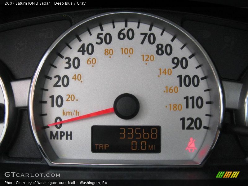 Deep Blue / Gray 2007 Saturn ION 3 Sedan