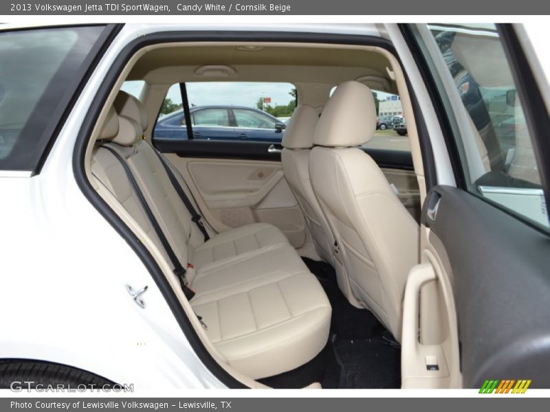 Candy White / Cornsilk Beige 2013 Volkswagen Jetta TDI SportWagen