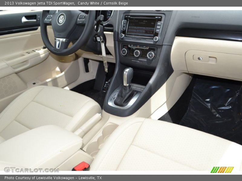 Candy White / Cornsilk Beige 2013 Volkswagen Jetta TDI SportWagen