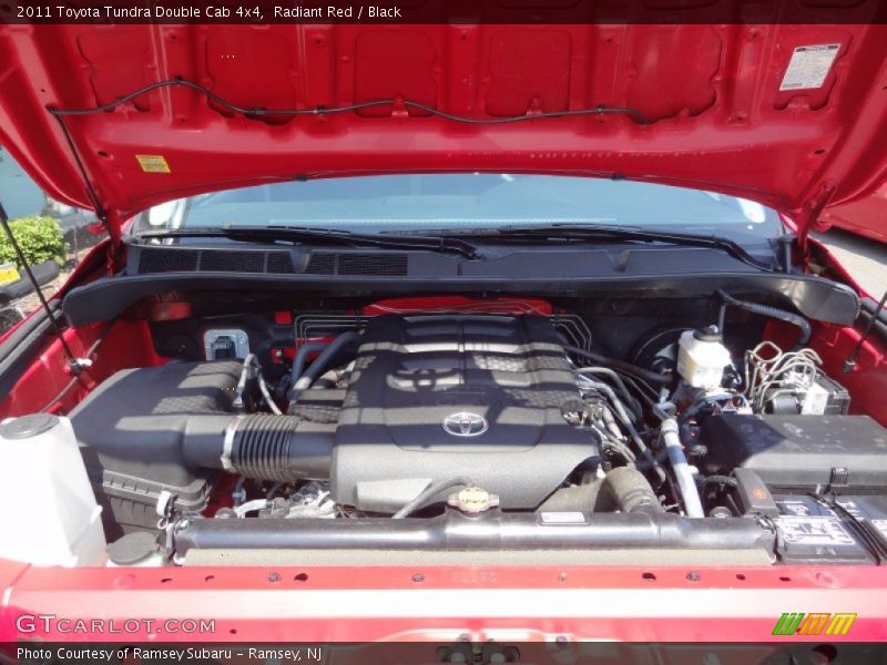 Radiant Red / Black 2011 Toyota Tundra Double Cab 4x4