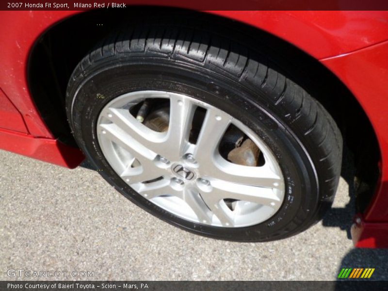 Milano Red / Black 2007 Honda Fit Sport