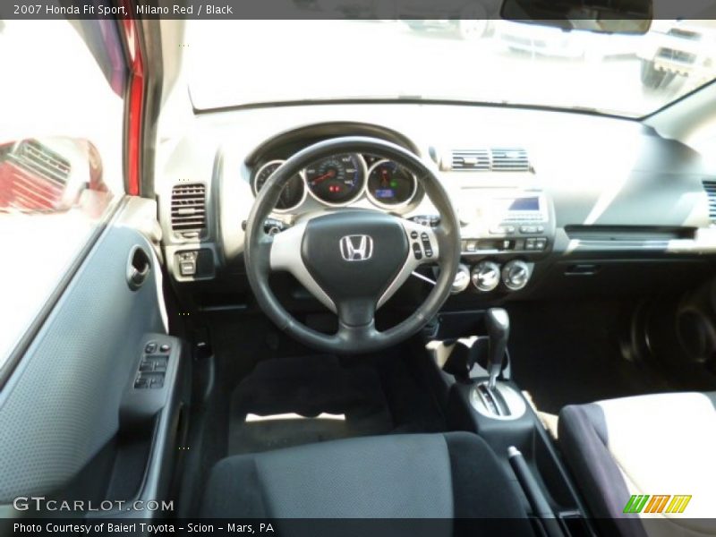 Milano Red / Black 2007 Honda Fit Sport