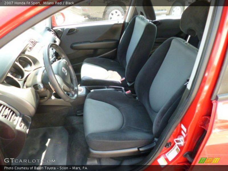 Milano Red / Black 2007 Honda Fit Sport