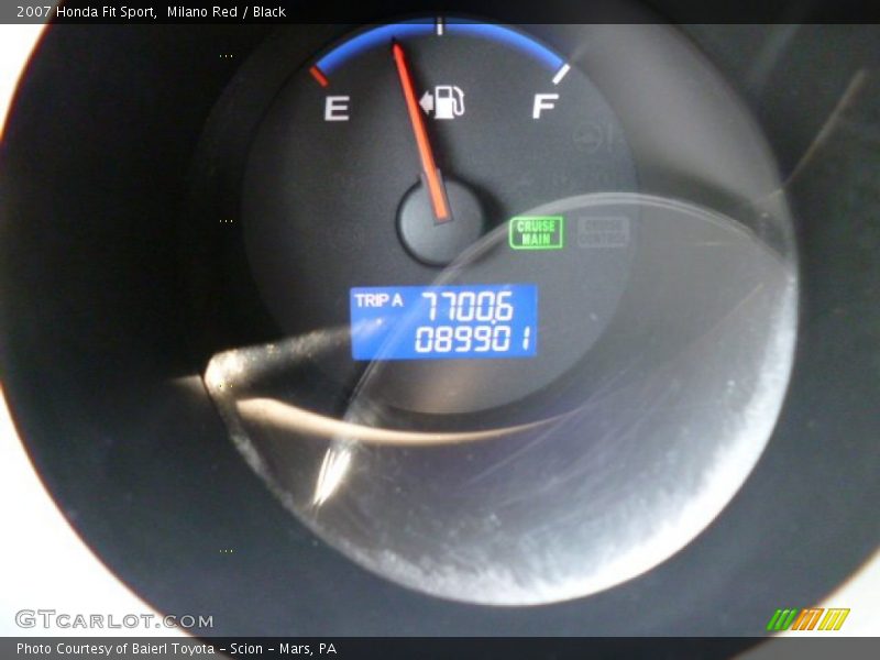 Milano Red / Black 2007 Honda Fit Sport