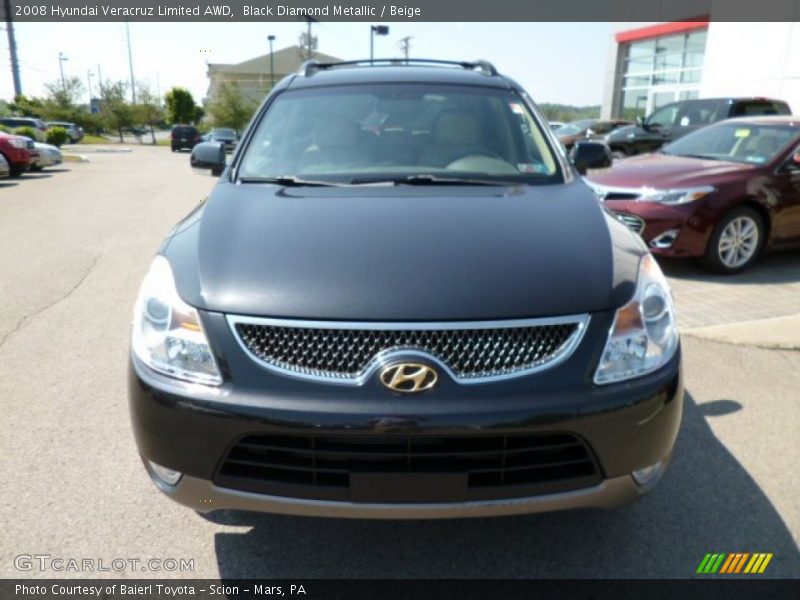 Black Diamond Metallic / Beige 2008 Hyundai Veracruz Limited AWD