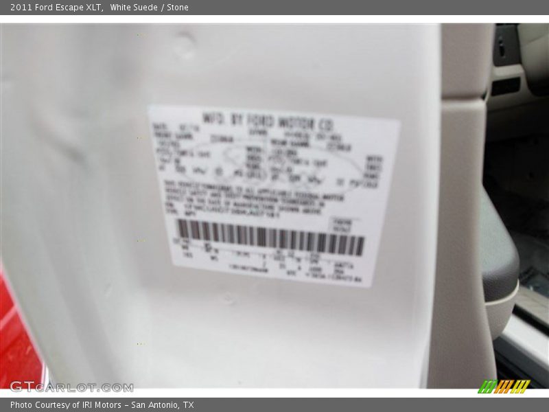 White Suede / Stone 2011 Ford Escape XLT
