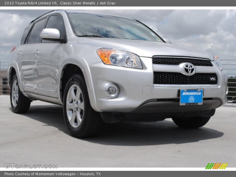 Classic Silver Metallic / Ash Gray 2010 Toyota RAV4 Limited V6