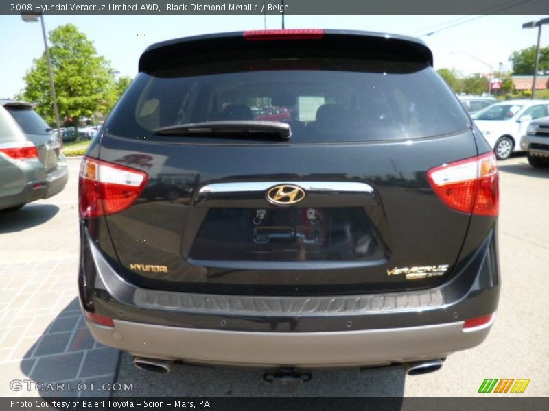 Black Diamond Metallic / Beige 2008 Hyundai Veracruz Limited AWD