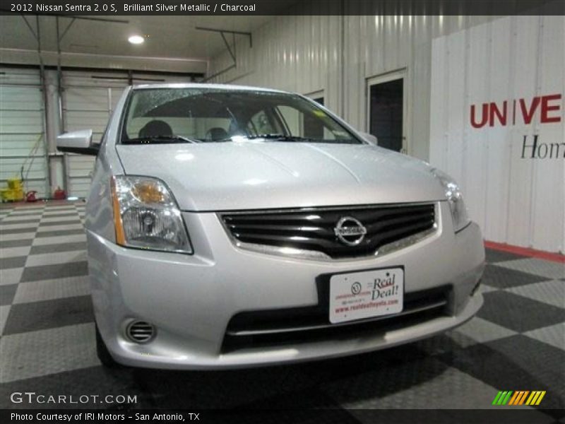 Brilliant Silver Metallic / Charcoal 2012 Nissan Sentra 2.0 S