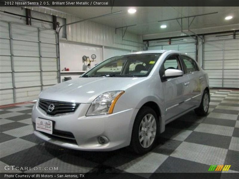 Brilliant Silver Metallic / Charcoal 2012 Nissan Sentra 2.0 S