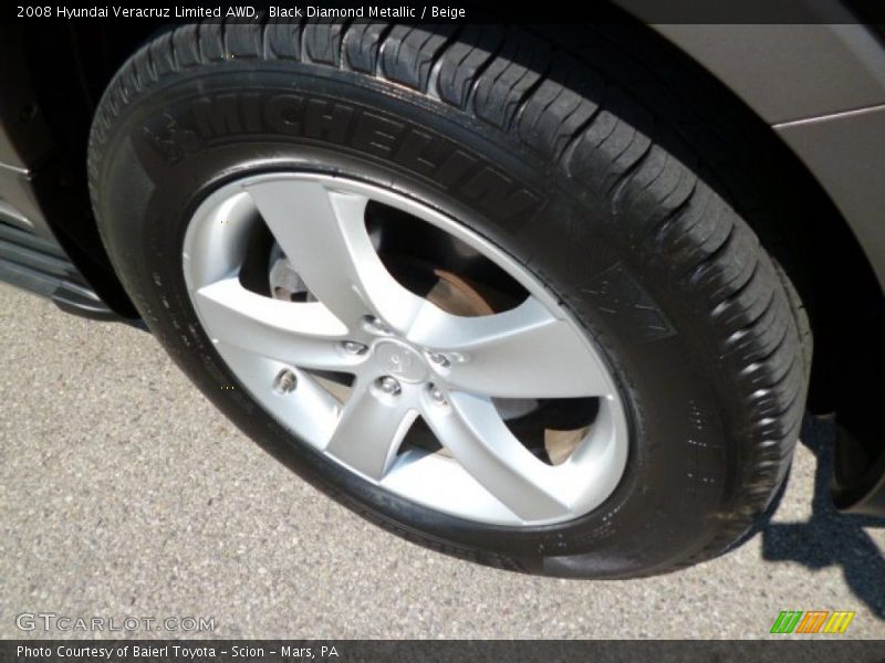 Black Diamond Metallic / Beige 2008 Hyundai Veracruz Limited AWD