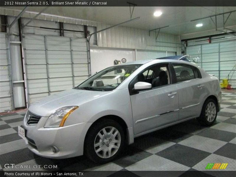 Brilliant Silver Metallic / Charcoal 2012 Nissan Sentra 2.0 S