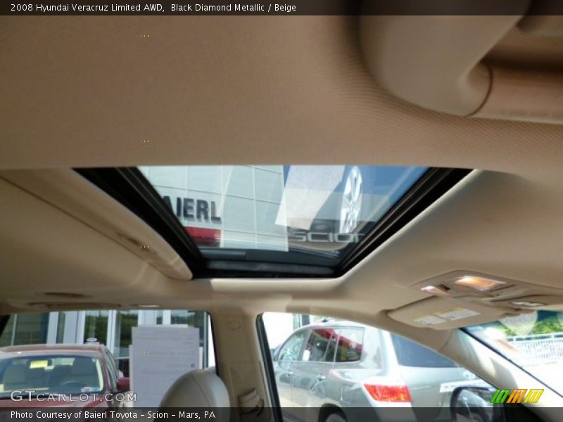 Black Diamond Metallic / Beige 2008 Hyundai Veracruz Limited AWD