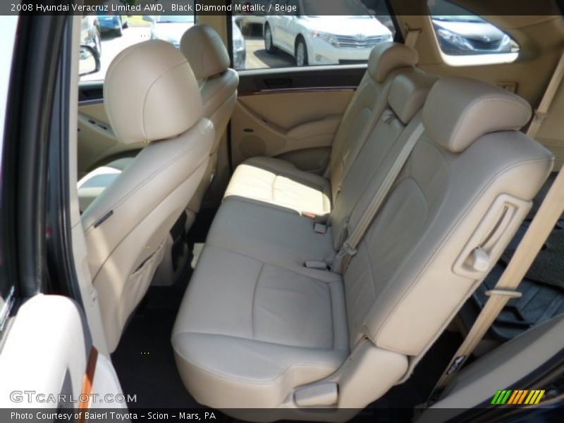 Black Diamond Metallic / Beige 2008 Hyundai Veracruz Limited AWD