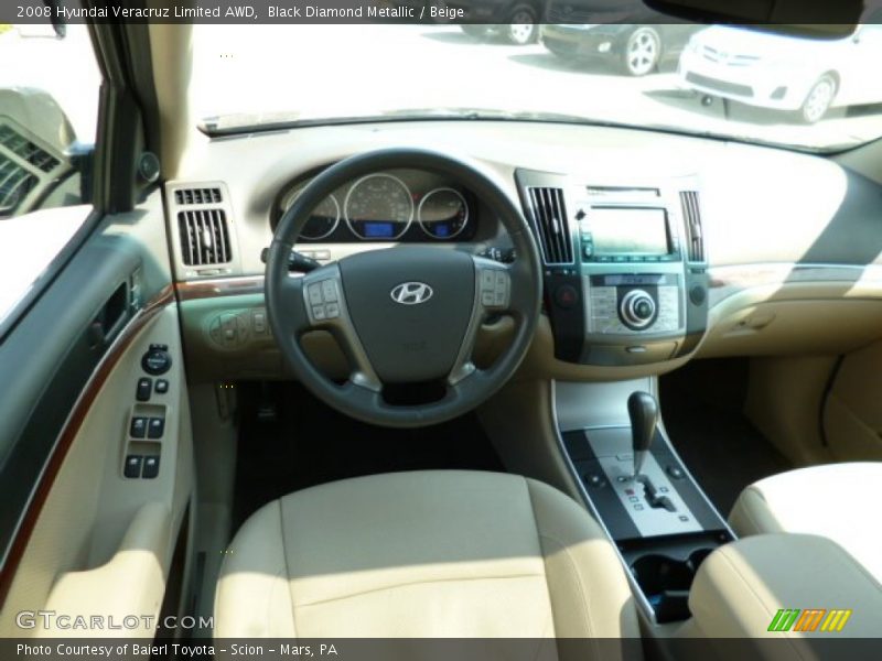 Black Diamond Metallic / Beige 2008 Hyundai Veracruz Limited AWD