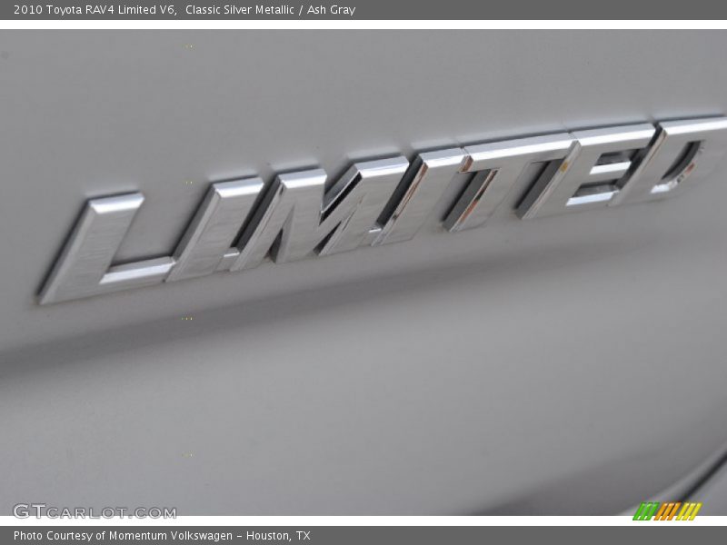 Classic Silver Metallic / Ash Gray 2010 Toyota RAV4 Limited V6