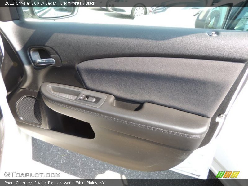 Bright White / Black 2012 Chrysler 200 LX Sedan