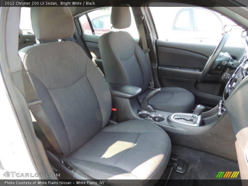 Bright White / Black 2012 Chrysler 200 LX Sedan