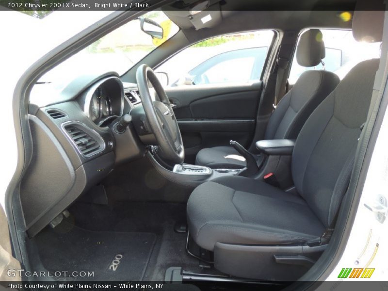 Bright White / Black 2012 Chrysler 200 LX Sedan