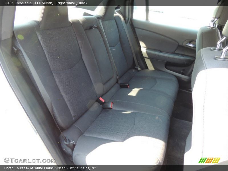 Bright White / Black 2012 Chrysler 200 LX Sedan