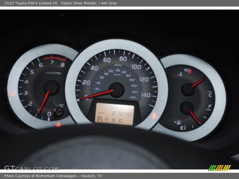 Classic Silver Metallic / Ash Gray 2010 Toyota RAV4 Limited V6