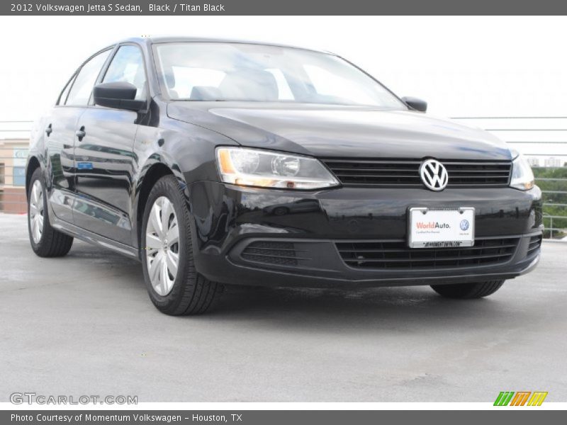 Black / Titan Black 2012 Volkswagen Jetta S Sedan