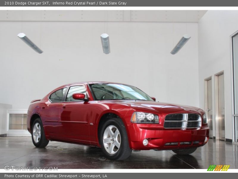 Inferno Red Crystal Pearl / Dark Slate Gray 2010 Dodge Charger SXT