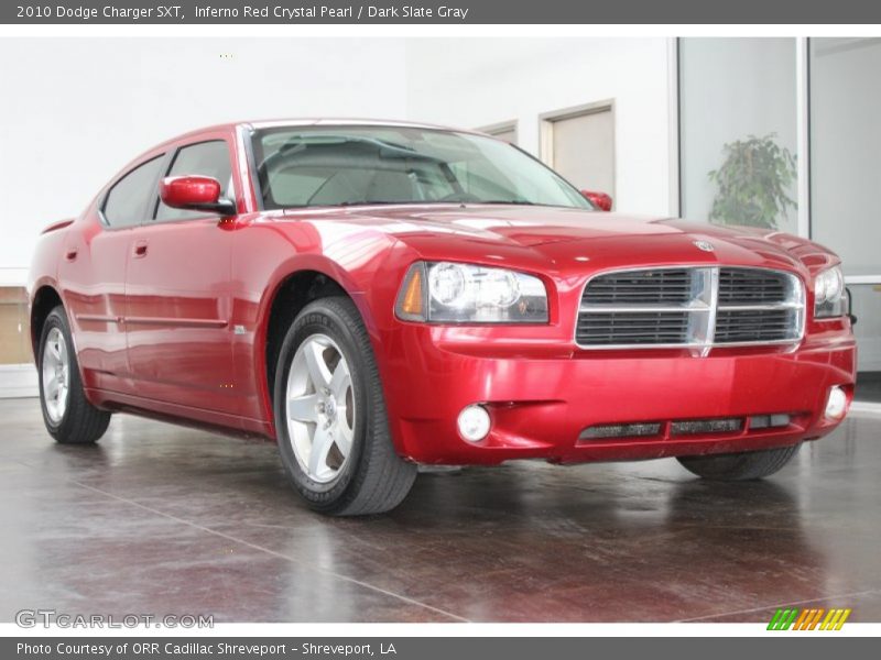 Inferno Red Crystal Pearl / Dark Slate Gray 2010 Dodge Charger SXT