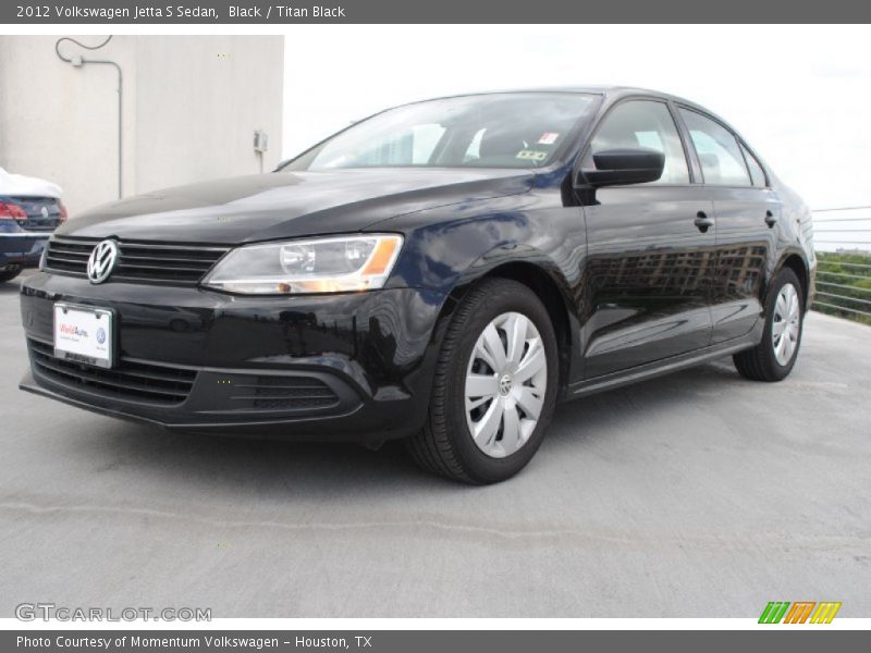 Black / Titan Black 2012 Volkswagen Jetta S Sedan