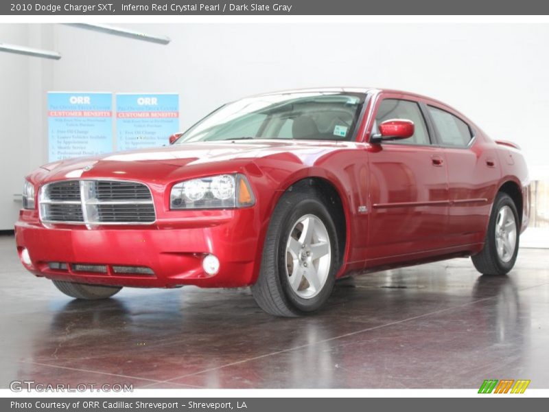 Inferno Red Crystal Pearl / Dark Slate Gray 2010 Dodge Charger SXT