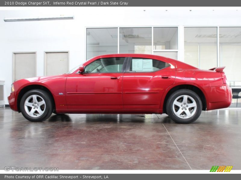 Inferno Red Crystal Pearl / Dark Slate Gray 2010 Dodge Charger SXT
