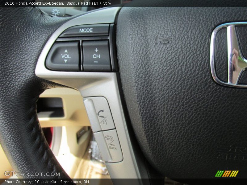 Controls of 2010 Accord EX-L Sedan
