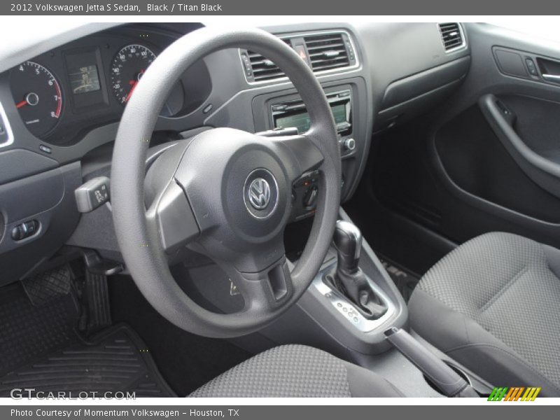 Black / Titan Black 2012 Volkswagen Jetta S Sedan