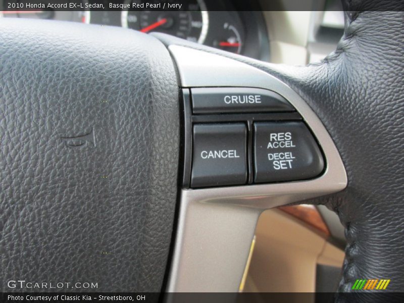 Controls of 2010 Accord EX-L Sedan