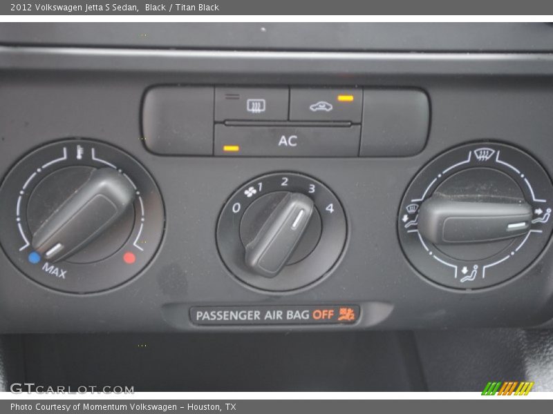 Black / Titan Black 2012 Volkswagen Jetta S Sedan