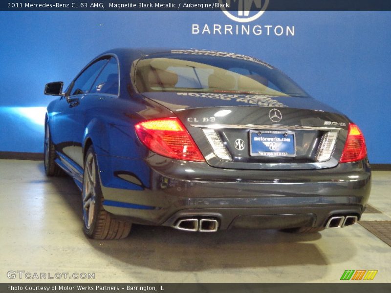 Magnetite Black Metallic / Aubergine/Black 2011 Mercedes-Benz CL 63 AMG