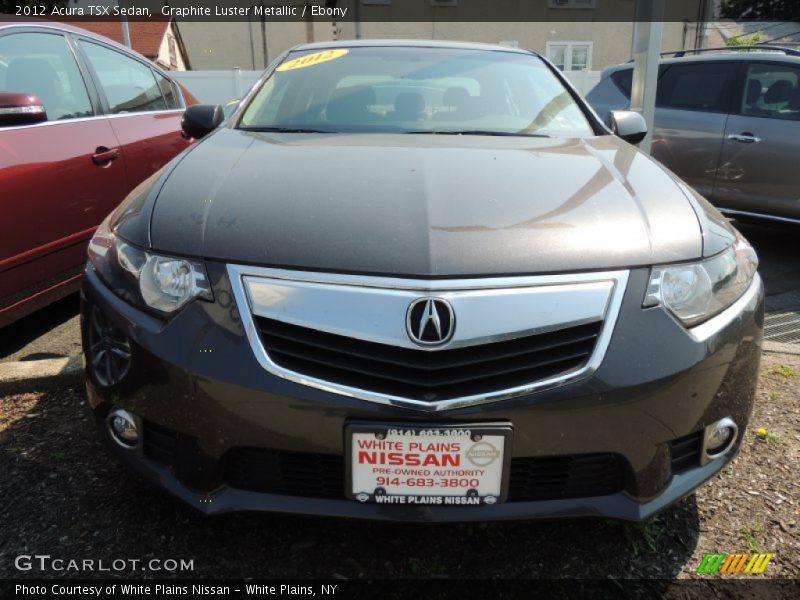 Graphite Luster Metallic / Ebony 2012 Acura TSX Sedan
