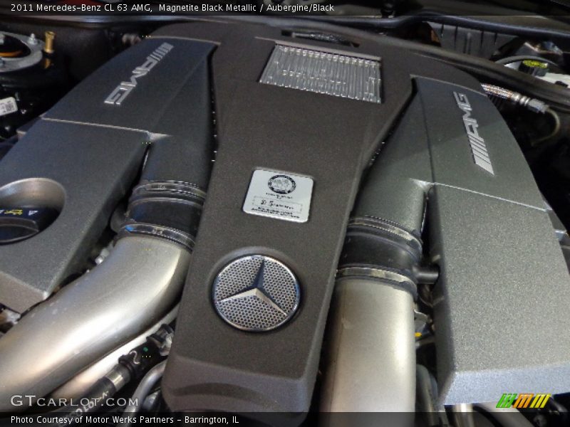 Magnetite Black Metallic / Aubergine/Black 2011 Mercedes-Benz CL 63 AMG