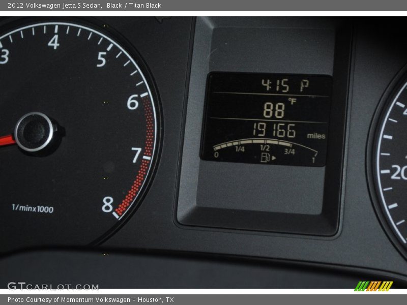 Black / Titan Black 2012 Volkswagen Jetta S Sedan