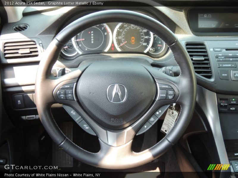 Graphite Luster Metallic / Ebony 2012 Acura TSX Sedan
