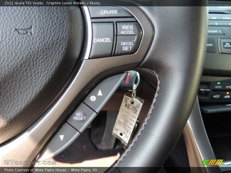 Graphite Luster Metallic / Ebony 2012 Acura TSX Sedan