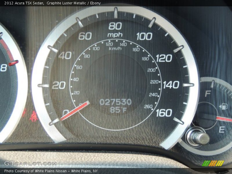 Graphite Luster Metallic / Ebony 2012 Acura TSX Sedan