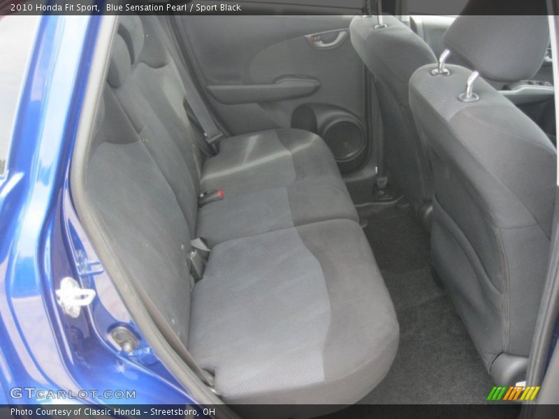 Blue Sensation Pearl / Sport Black 2010 Honda Fit Sport