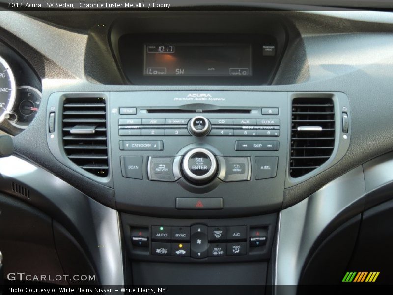 Graphite Luster Metallic / Ebony 2012 Acura TSX Sedan
