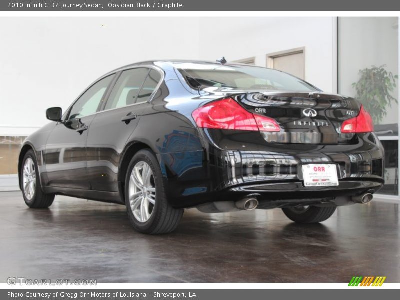 Obsidian Black / Graphite 2010 Infiniti G 37 Journey Sedan