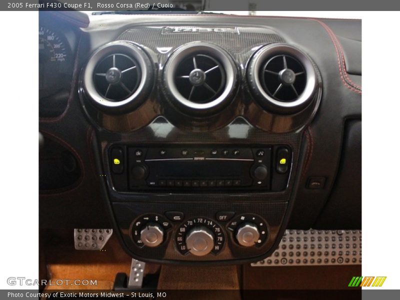 Controls of 2005 F430 Coupe F1