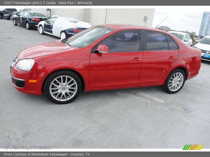 Salsa Red / Anthracite 2007 Volkswagen Jetta 2.5 Sedan