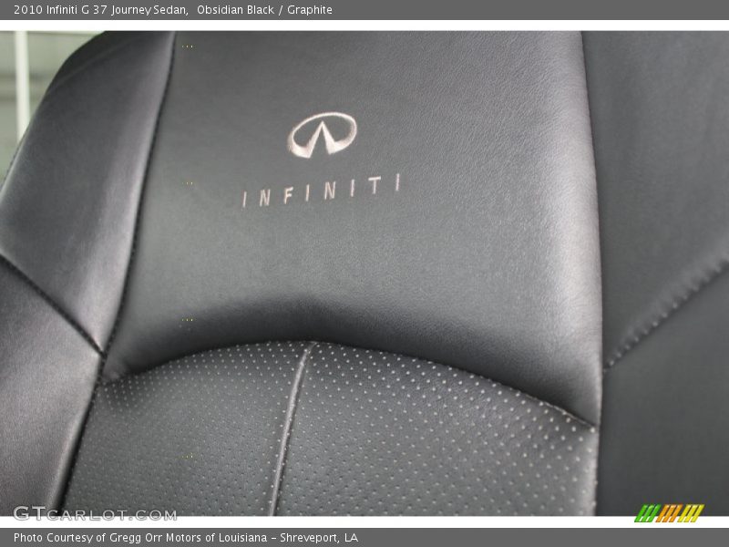 Obsidian Black / Graphite 2010 Infiniti G 37 Journey Sedan
